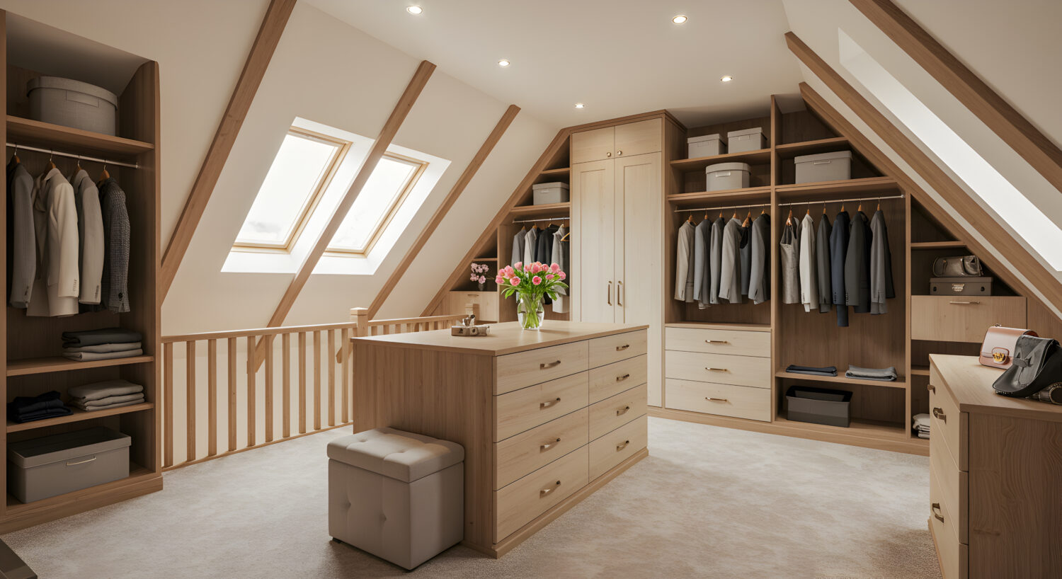 meble na wymiar na poddaszu